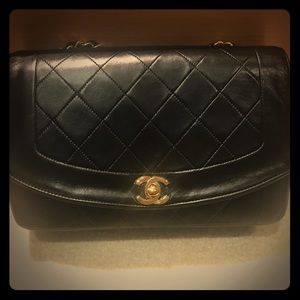 Authentic Vintage Chanel Diana medium flap bag